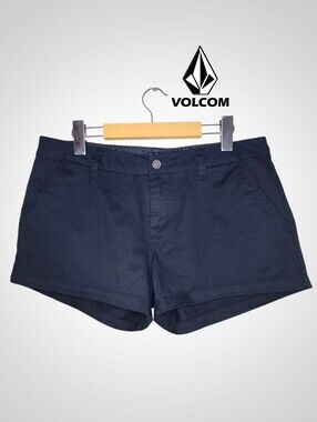 VOLCOM Black Casual Chino Shorts - 9